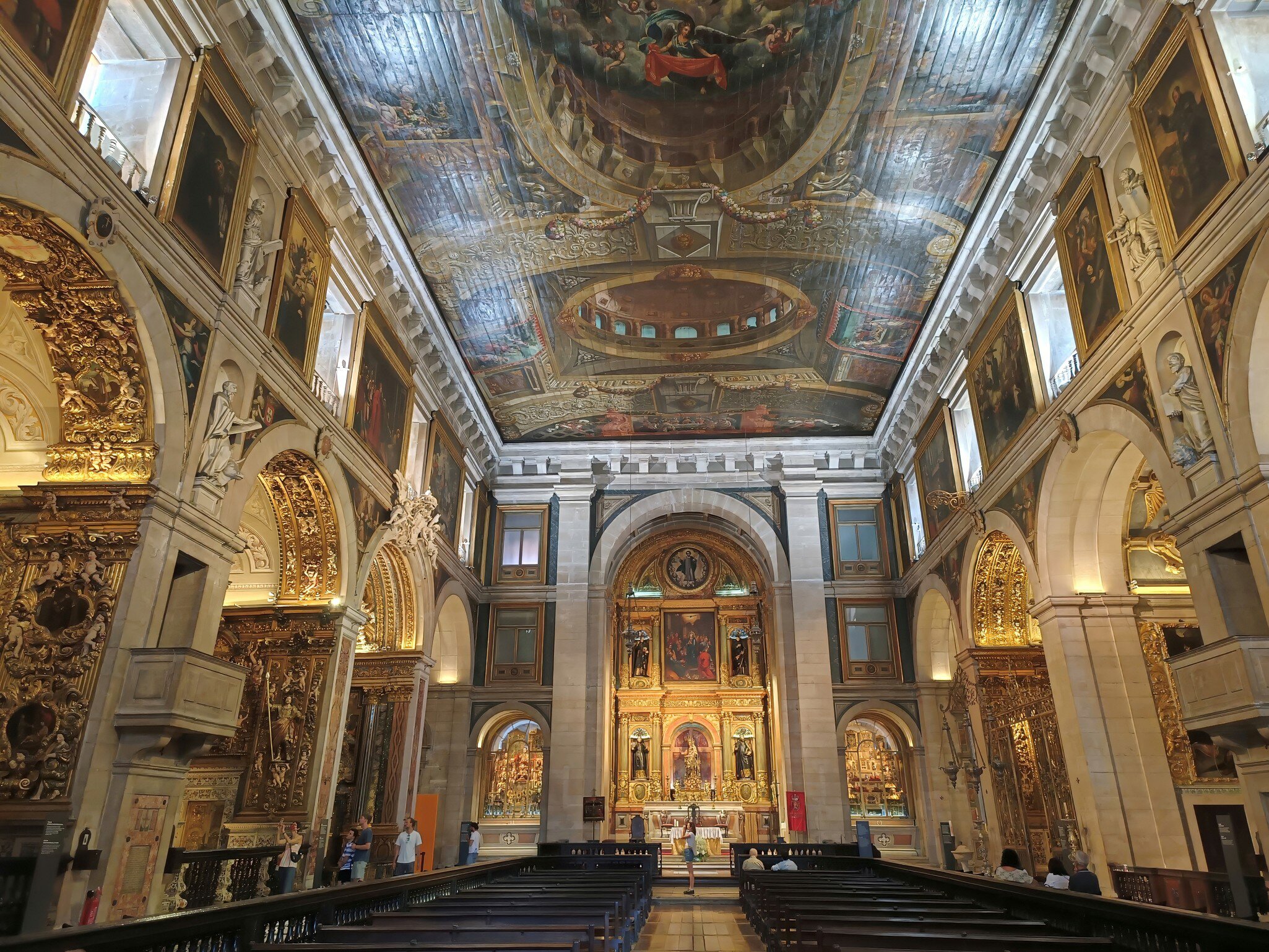 Lisbon, Portugal - July 3, 2022: The Igreja de São Roque (Church of Saint Roch) is a Roman Catholic church in Lisbon, Portugal. It was the earliest Jesuit church in the Portuguese world and one of the first Jesuit churches anywhere.