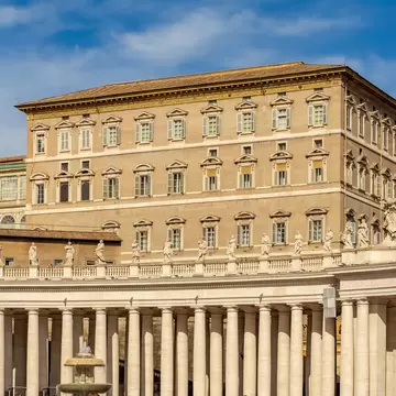 Apostolic palace (official residence of reigning pope) in Vatican