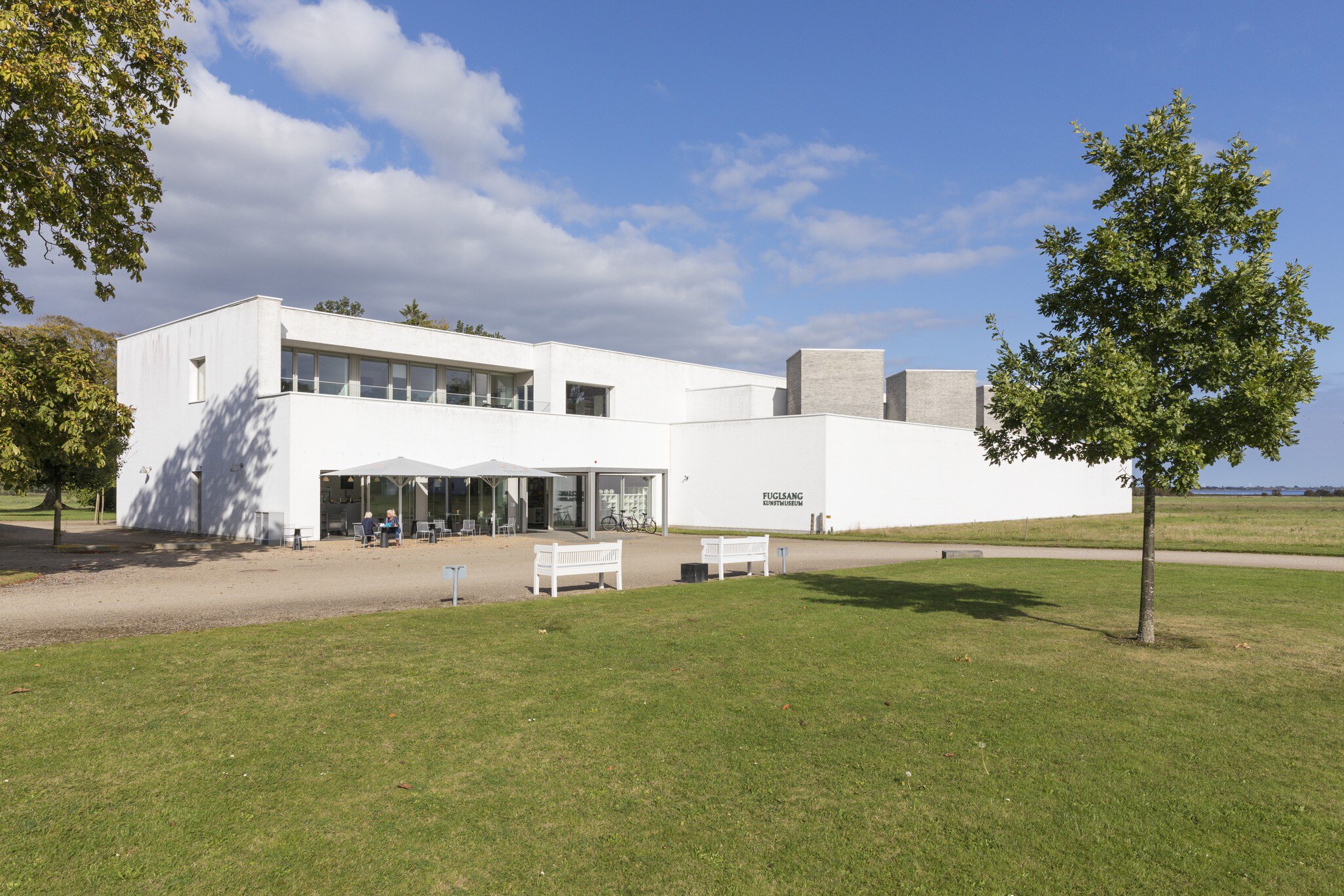 Guldborgsund, Denmark. Facade of Fuglsang Art Museum designed by architect Tony Fretton.