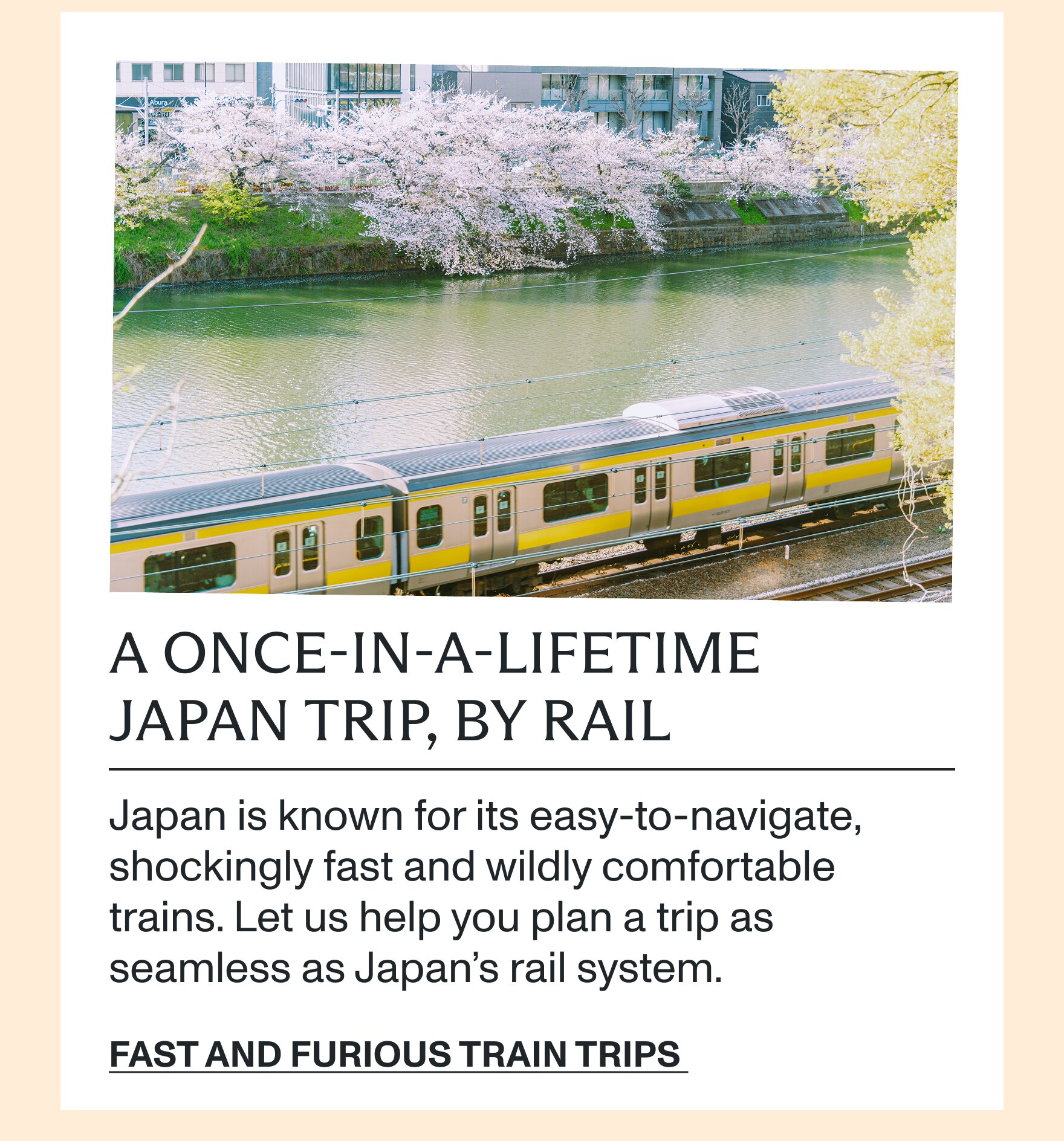 Fast and furious train trips