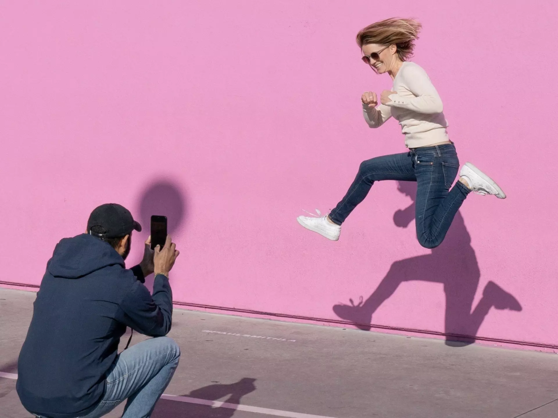The Pink Wall at Paul Smith’s LA shop is always picture-perfect © AaronP / Bauer-Griffin / GC Images