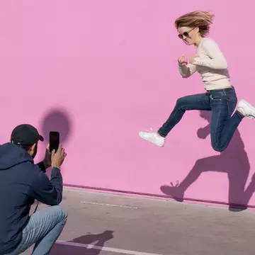 The Pink Wall at Paul Smith’s LA shop is always picture-perfect © AaronP / Bauer-Griffin / GC Images
