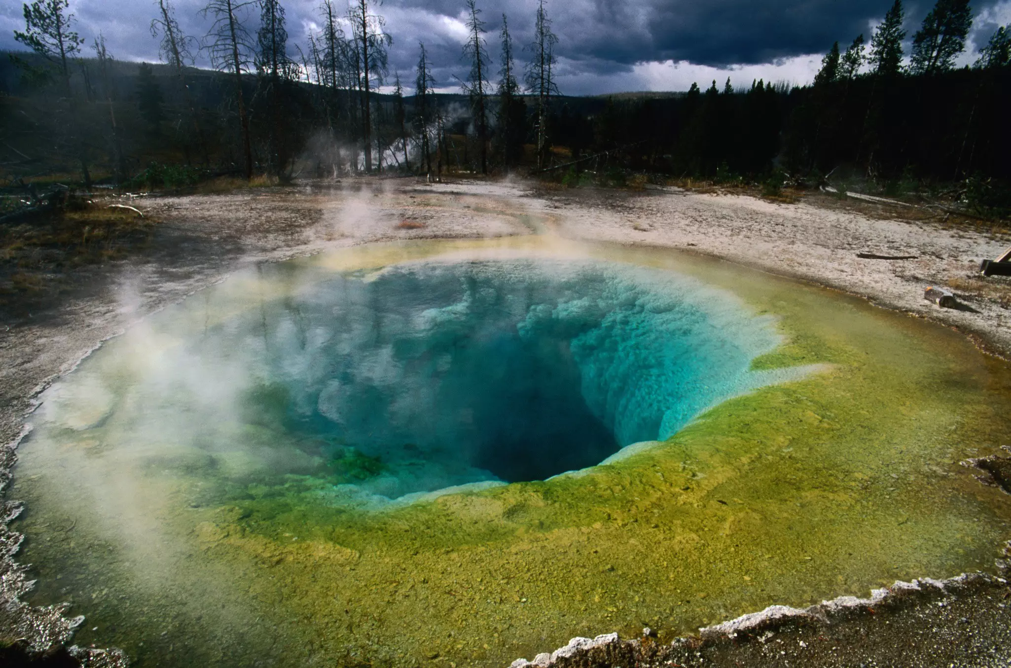 The incredible sight of Morning Glory Pool is definitely worth a detour © Carol Polich / Lonely Planet