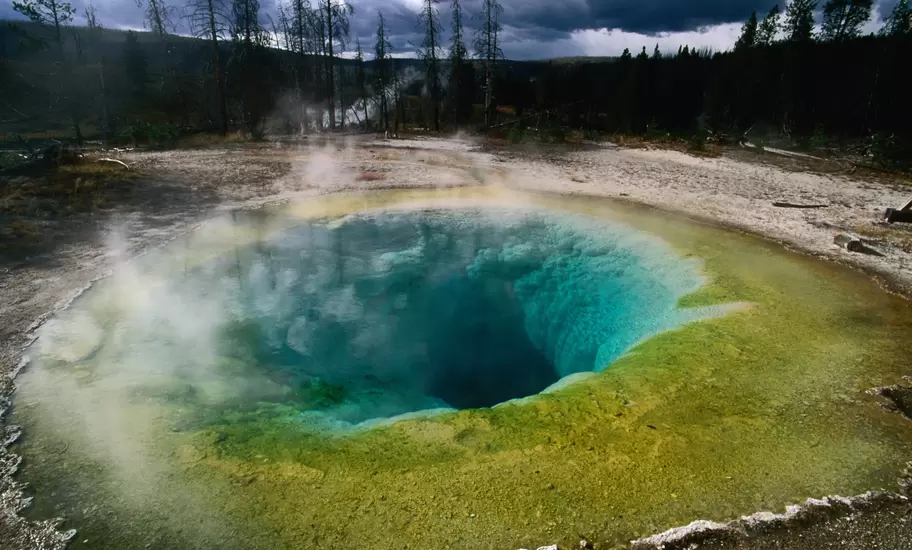 The incredible sight of Morning Glory Pool is definitely worth a detour © Carol Polich / Lonely Planet