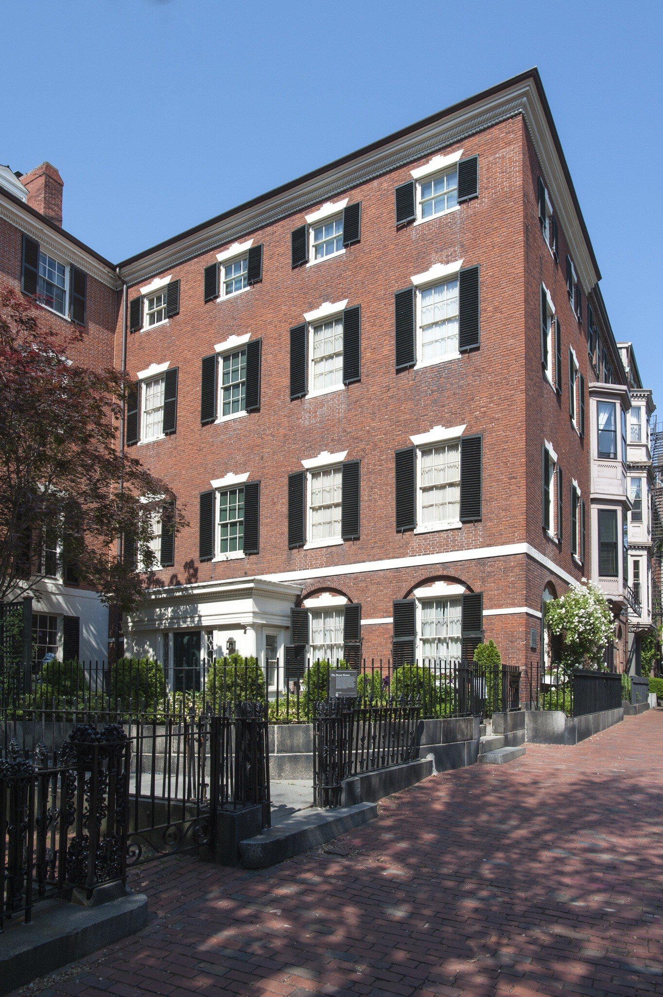 Exterior view of the Nichols House Museum in Boston, Massachusetts.