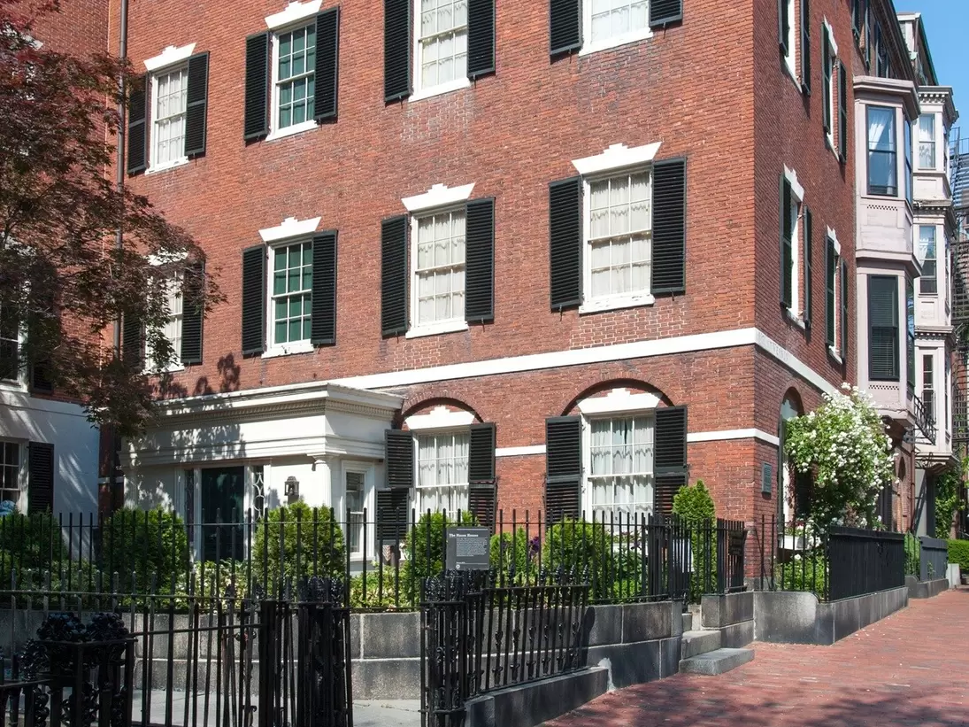 Exterior view of the Nichols House Museum in Boston, Massachusetts.