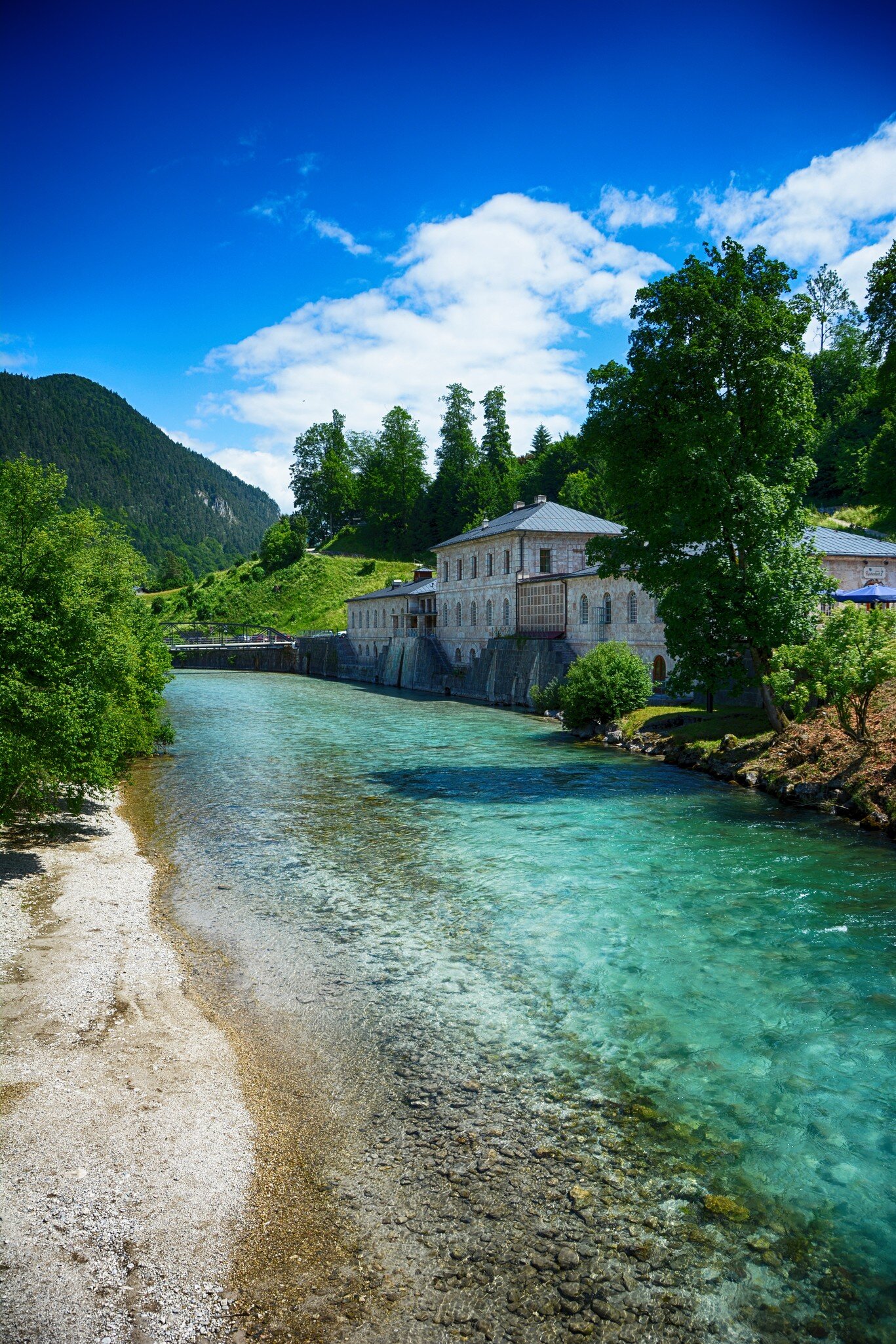 The Salzbergwerk salt mine tours in Berchtesgaden, Germany.