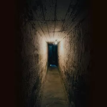 The tunnel in Hobart Convict Penitentiary in Tasmania, Australia. 