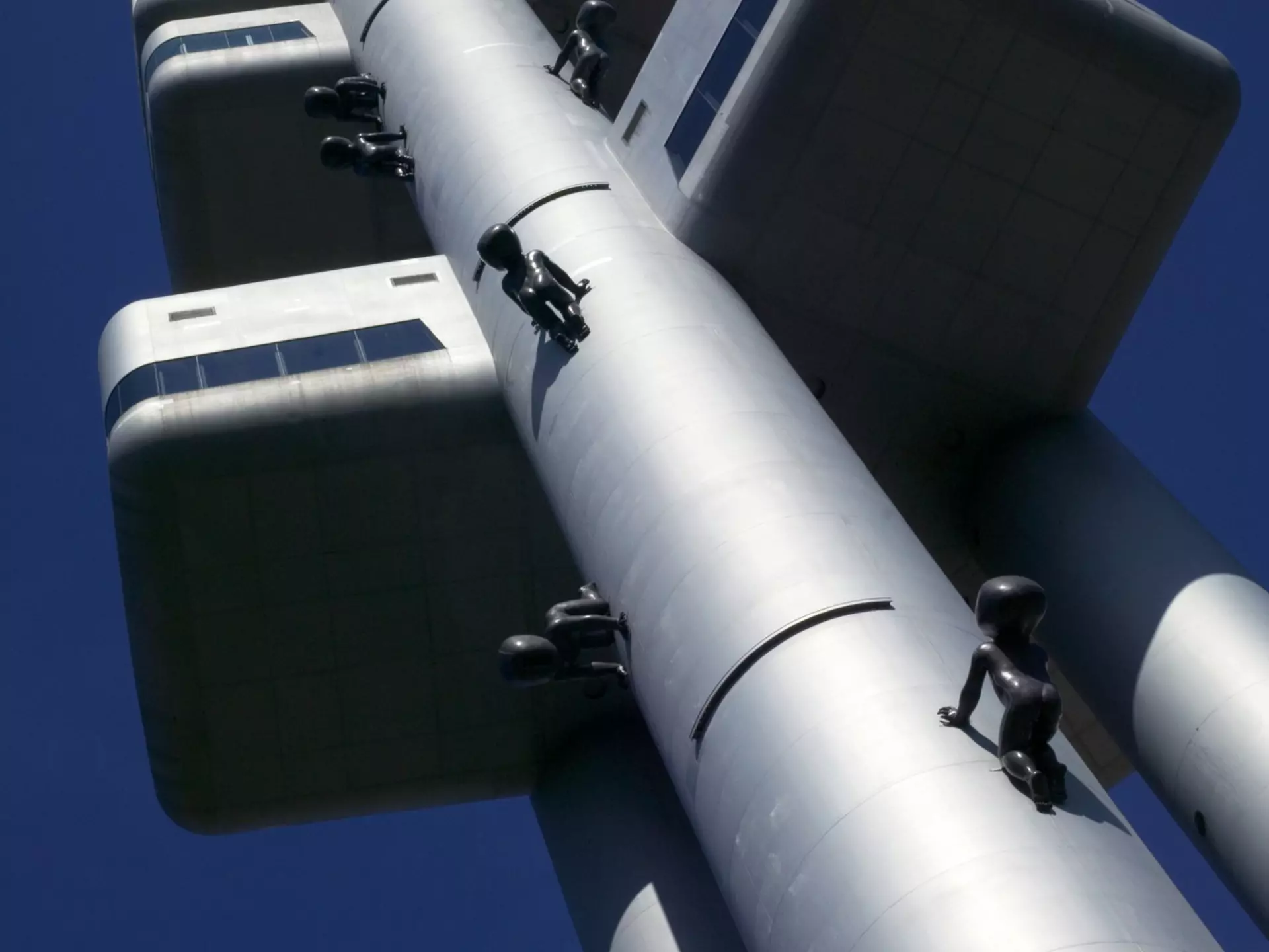 No one expects fibreglass babies climbing a TV Tower but that is what Žižkov gives you. Doug McKinlay / Lonely Planet