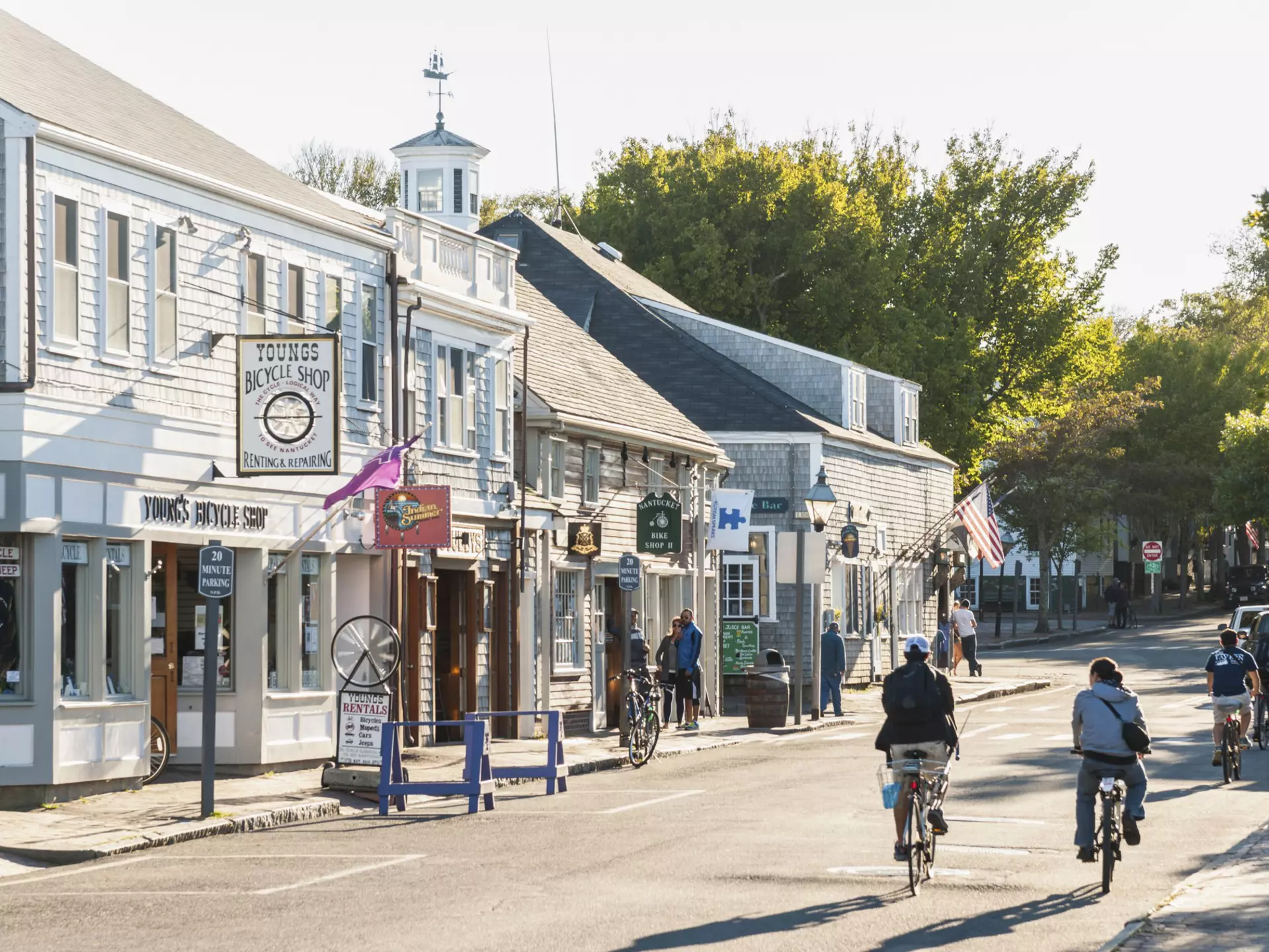 View of historic street in Nantucket