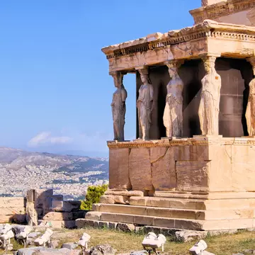 The Porch of the Caryatids on the Acropolis’ Erechtheion. JeniFoto / Shutterstock
