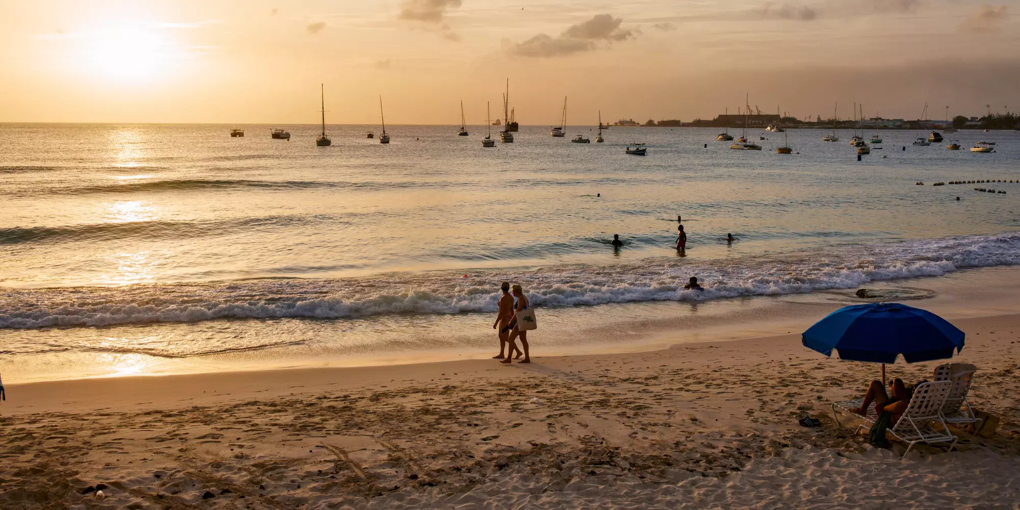 May 2024: Pebbles Beach at sunset, Barbados