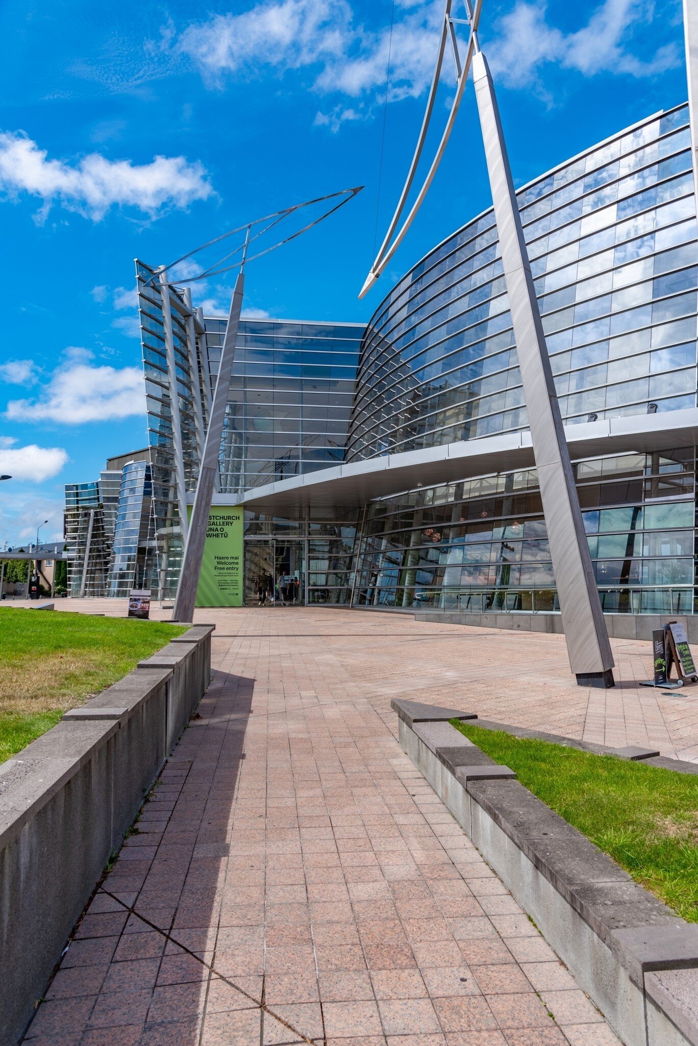 The exterior of the Christchurch Art Gallery, New Zealand.