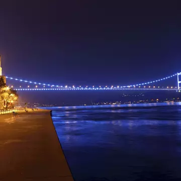 FSM Bridge Night View Bosphorus of Istanbul