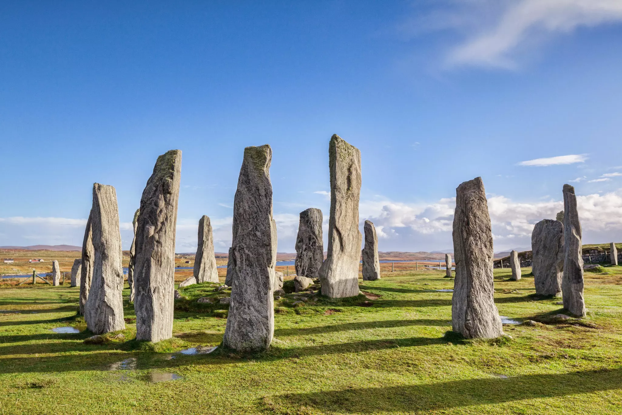Stone circle at Callanish on the Isle of Lewis, Scotland.
