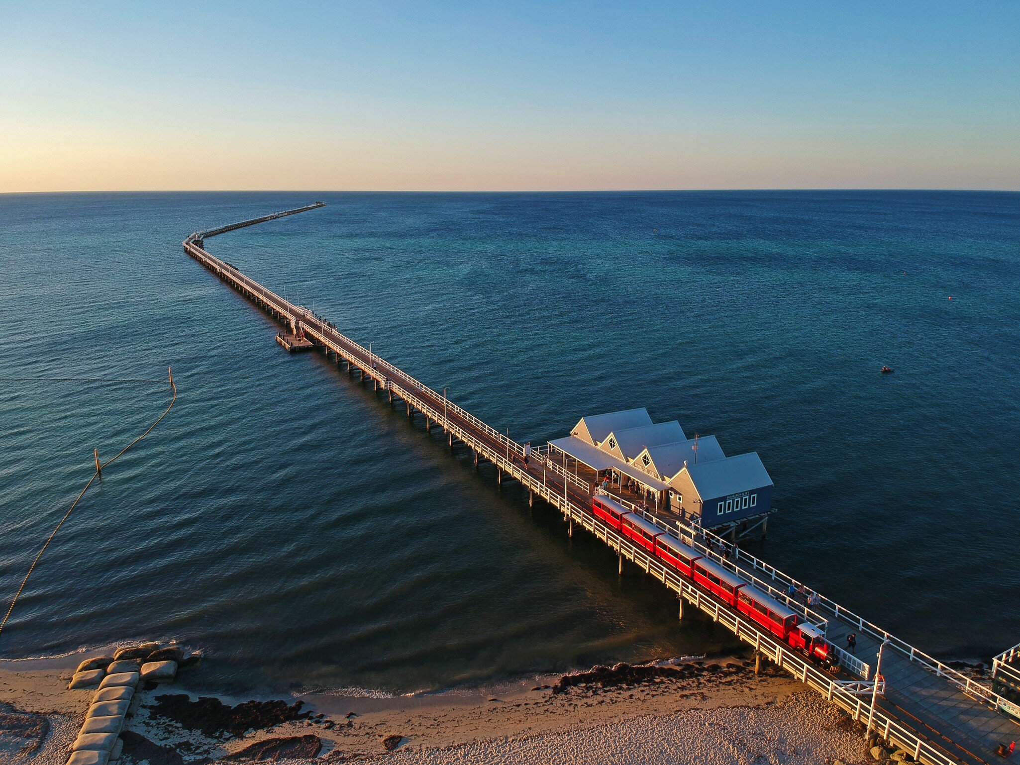 Drone Shot Busselton Jetty, License Type: media, Download Time: 2026-04-30T19:00:50.000Z, User: LP_NZhan, Editorial: false, purchase_order: 65050 - Digital Destinations and Articles, job: App Content, client: Lonely PLanet APp, other: Nadine Zhan