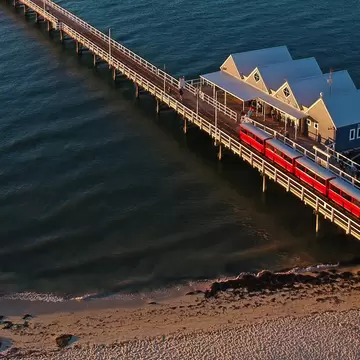 Drone Shot Busselton Jetty, License Type: media, Download Time: 2026-04-30T19:00:50.000Z, User: LP_NZhan, Editorial: false, purchase_order: 65050 - Digital Destinations and Articles, job: App Content, client: Lonely PLanet APp, other: Nadine Zhan