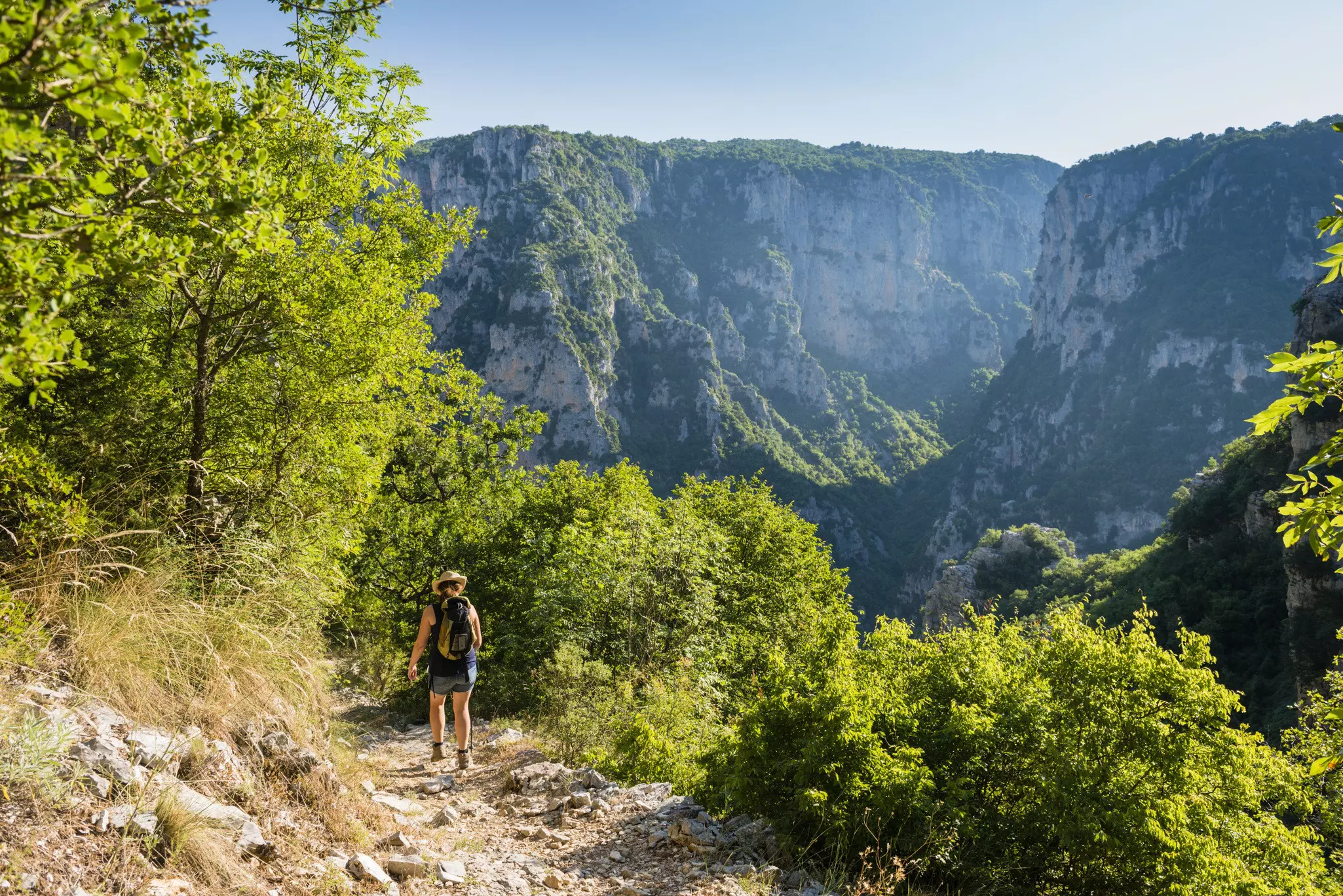 Greece
Path in to the Vikos Gorge, from Monodendri, Greece