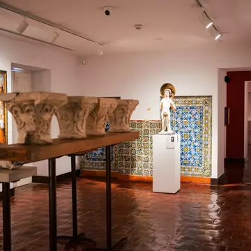 View of the exhibits at the Museu Municipal de Óbidos in Portugal.