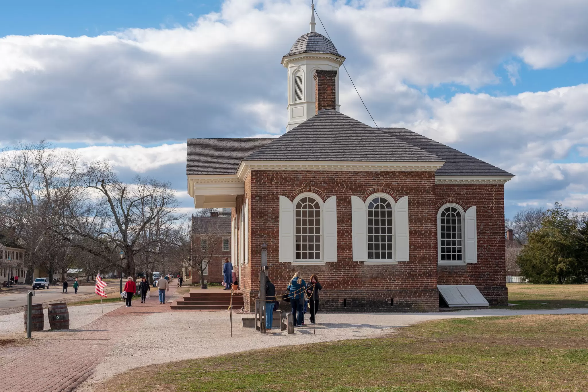 The Courthouse in Colonial Williamsburg,Virginia