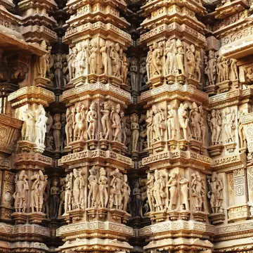 Erotic carvings on Devi Jagadambi Temple.