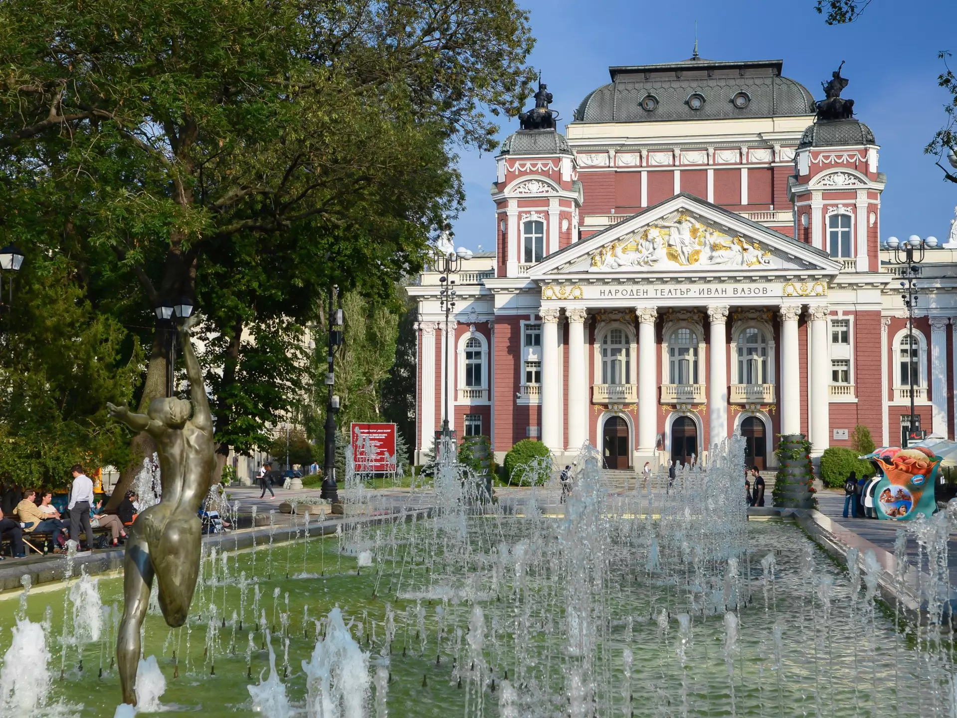 The Ivan Vazov National Theatre is one of Sofia's elegant landmarks. YingHui Liu / Shutterstock