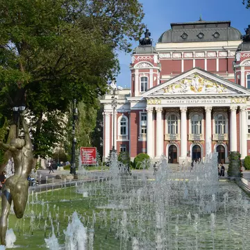 The Ivan Vazov National Theatre is one of Sofia's elegant landmarks. YingHui Liu / Shutterstock