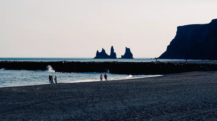 Reynisfjara Beach near the town of Vik