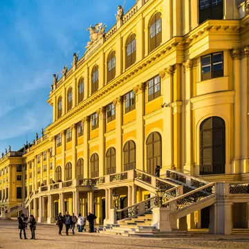 Schloss Schönbrunn on a sunny day in Vienna, Austria