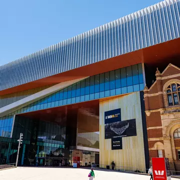 Perth, Australia - 11.2.2025: WA Museum Boola Bardip is a museum in Perth, Western Australia, that features interactive exhibits on the state's history, culture, and biodiversity., License Type: media, Download Time: 2026-04-23T18:16:51.000Z, User: LP_NZhan, Editorial: true, purchase_order: 65050 - Digital Destinations and Articles, job: App Content, client: Lonely Planet App, other: Nadine Zhan