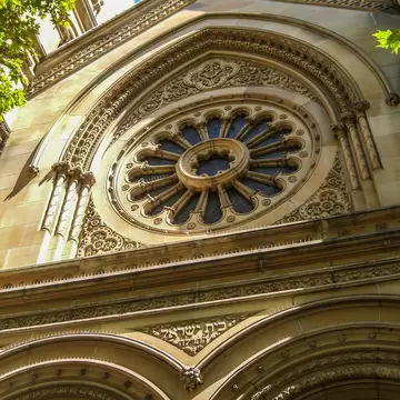 Facade detail of the he Great Synagogue in Sydney, Australia.