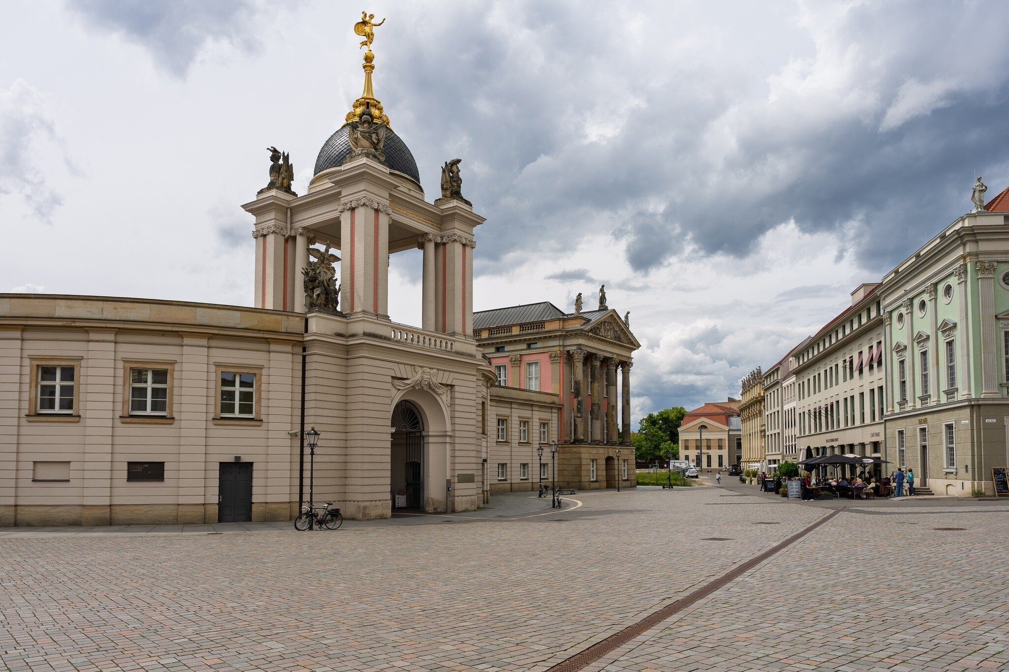 Exterior of the Potsdam City Palace on Alter Markt square in Potsdam, Germany.