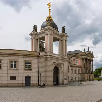Exterior of the Potsdam City Palace on Alter Markt square in Potsdam, Germany.