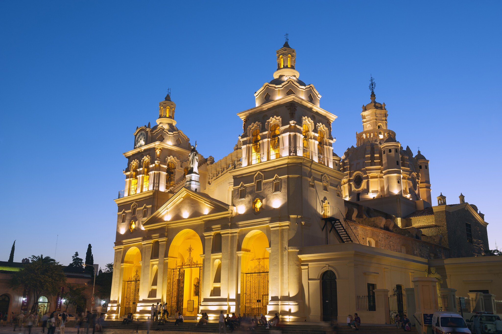 Facade of Catedral Nuestra Señora de la Asunción, Cordoba, Argentina, South America.