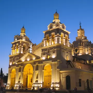 Facade of Catedral Nuestra Señora de la Asunción, Cordoba, Argentina, South America.