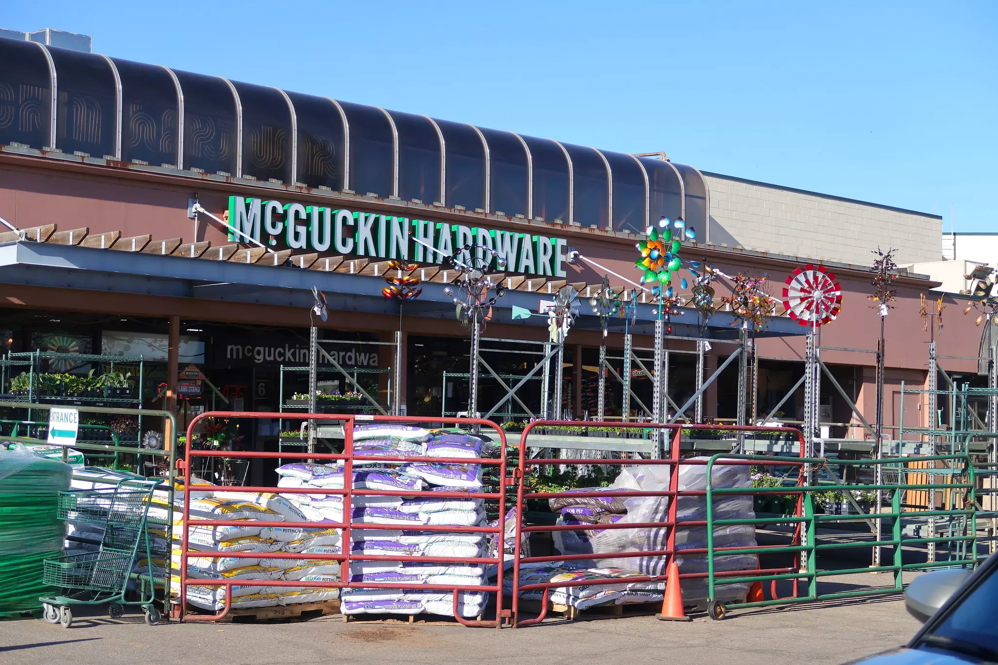 Exterior of McGuckin Hardware store in Boulder. 