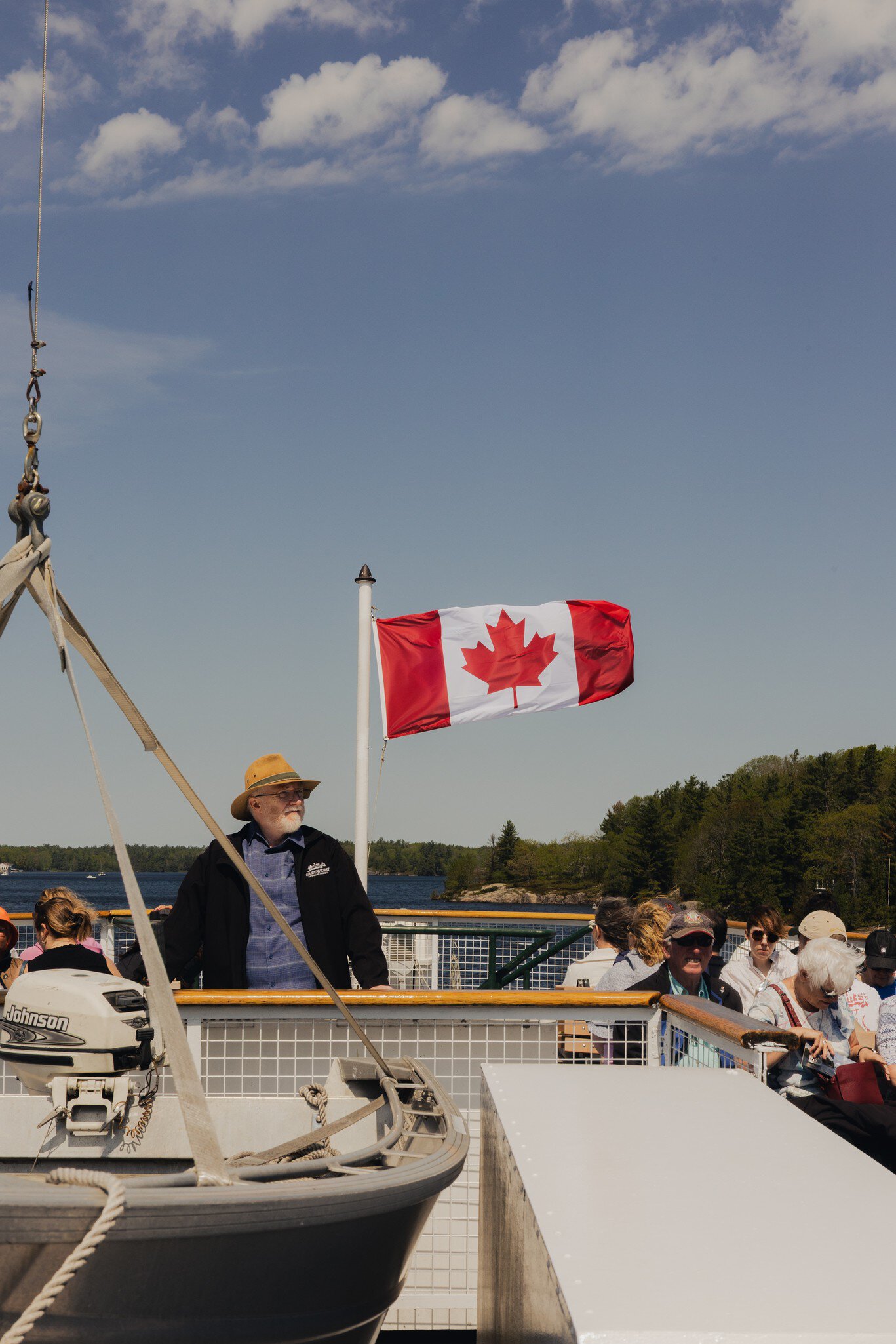 Lunch cruise aboard the historic Wenonah II Muskoka Steamship, part of the iconic Muskoka Steamships fleet, offering a journey through the rich history and natural beauty of Lake Muskoka. The dock is located at Muskoka Wharf in Gravenhurst, Canada.