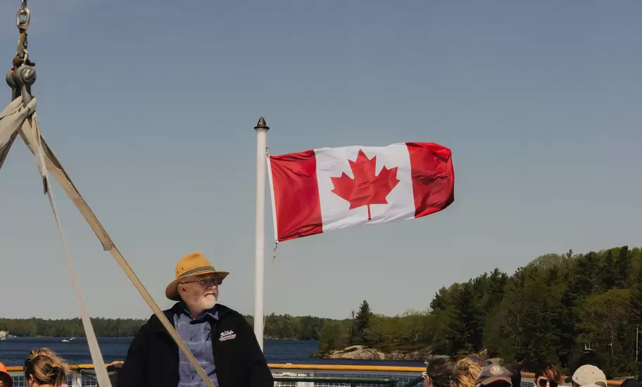 Lunch cruise aboard the historic Wenonah II Muskoka Steamship, part of the iconic Muskoka Steamships fleet, offering a journey through the rich history and natural beauty of Lake Muskoka. The dock is located at Muskoka Wharf in Gravenhurst, Canada.