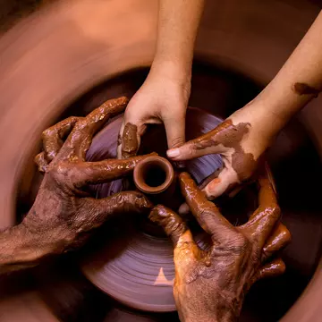 The art of throwing pottery in India has hardly changed in 5000 years. Hitesh Makwana / EyeEm / Getty Images