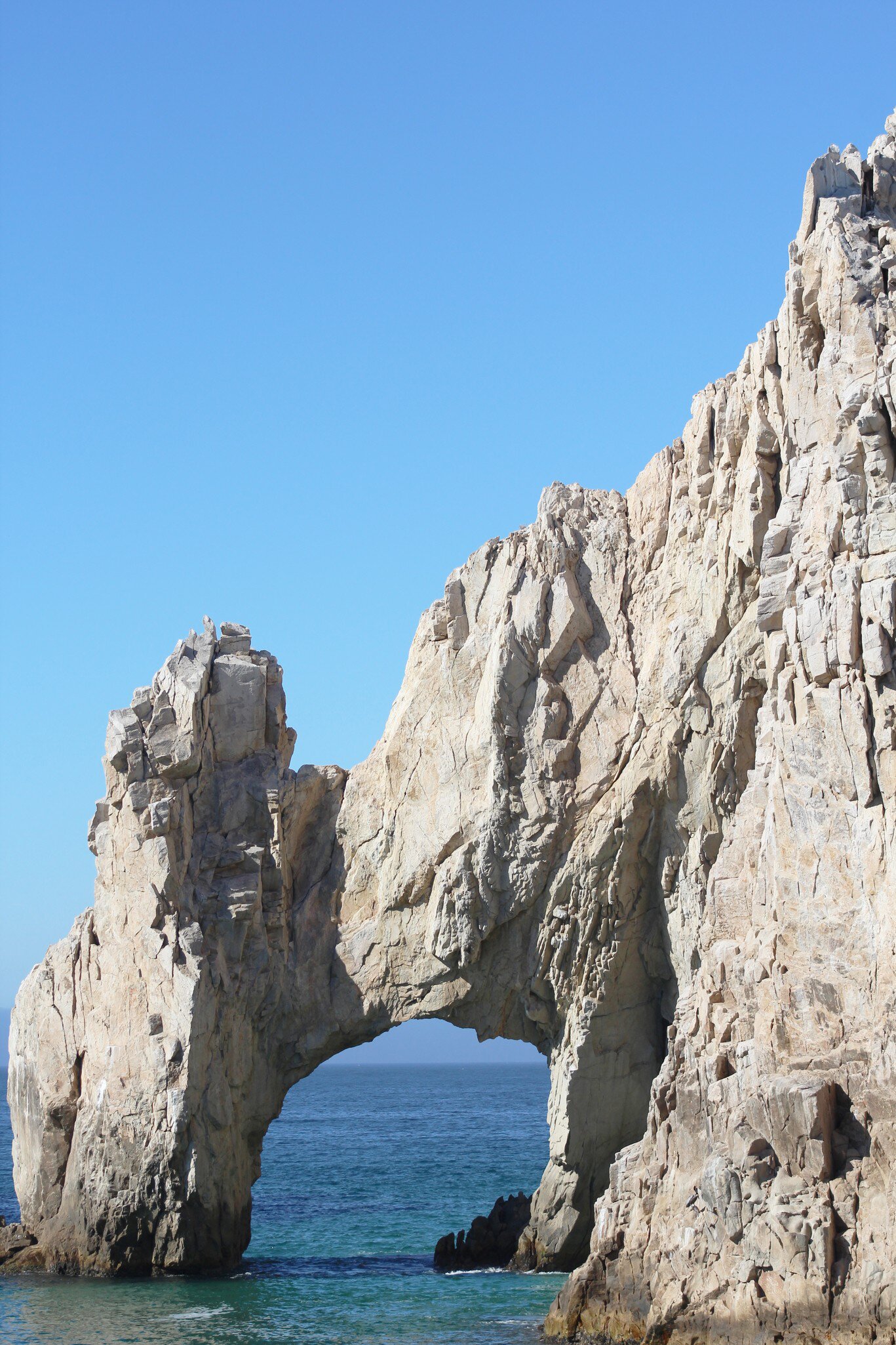 View of the iconic rock formation, El Arco, at Land's End in Cabo San Lucas, Mexico.