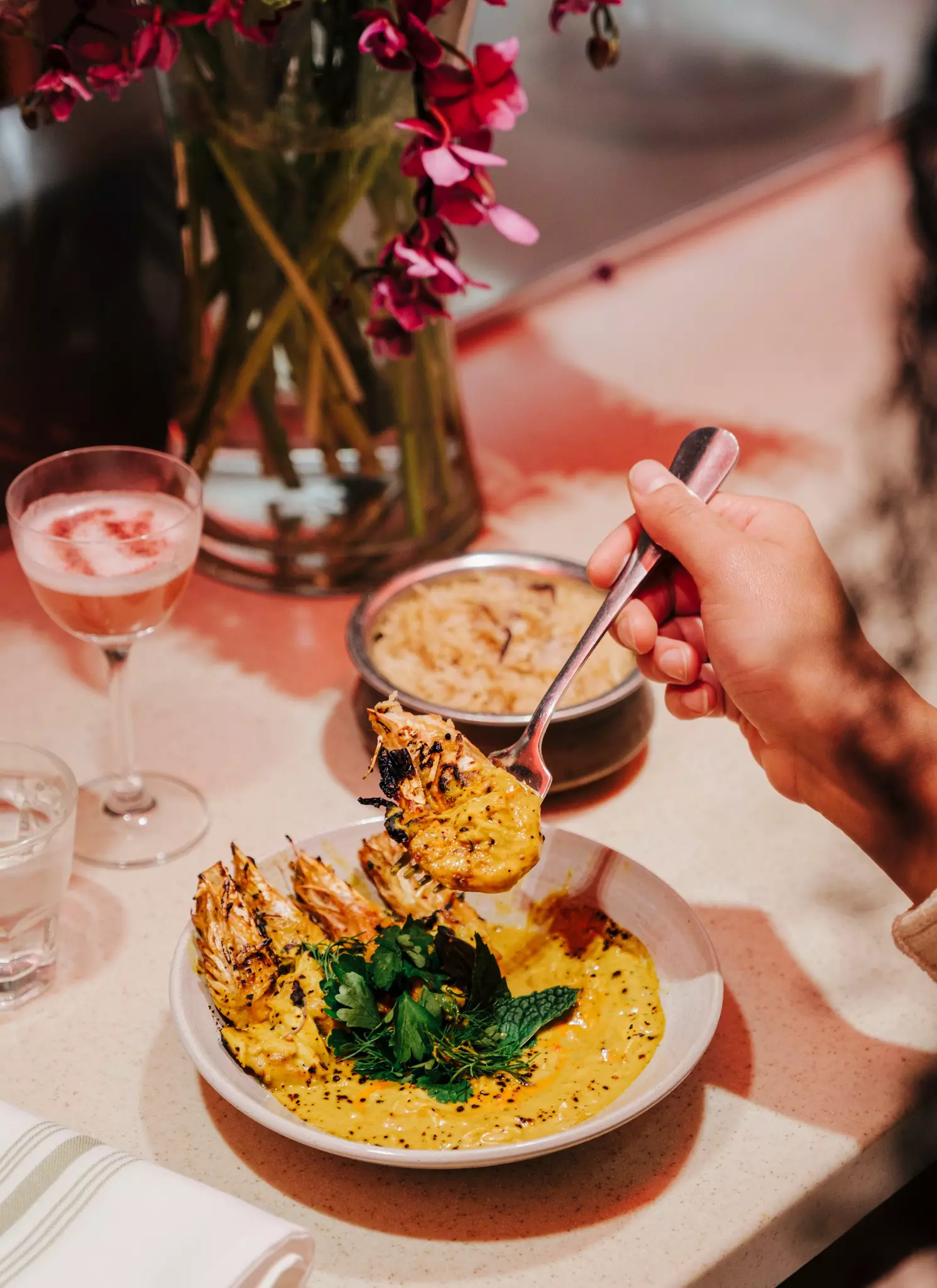 Shrimp + Grits, Comfort Kitchen, Boston.