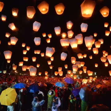 Pingxi is the setting for Taiwan's spectacular Sky Lantern Festival in February © kecl / Getty Images