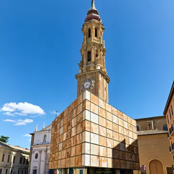 Exterior view of the Museo del Foro de Caesaraugusta in Zaragoza, Spain.