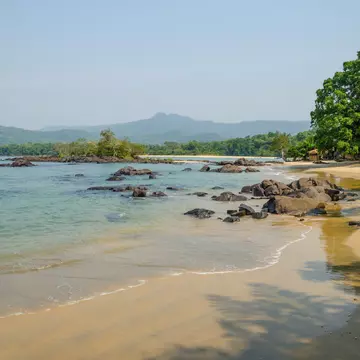 Scenic View Of Tropical Beach In Sierra Leone, Africa 1062540772
coast, holiday, lush, turquoise
