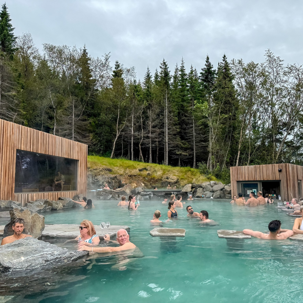 Thermal pool in Akureyri, Iceland