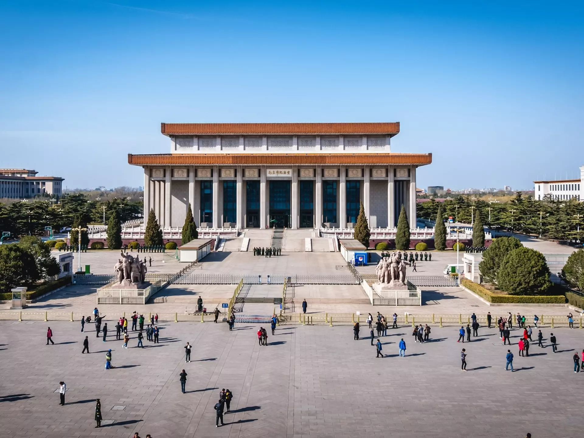 Tiananmen Square marks the center point of modern Beijing. Fotokon/Shutterstock