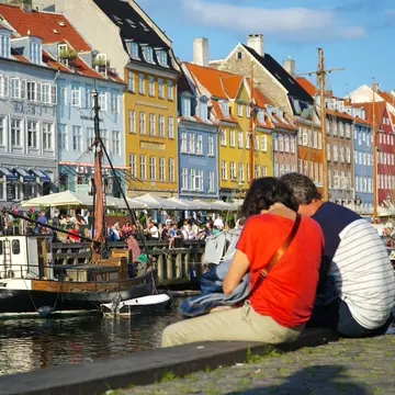 Nyhavn is a 17th-century waterfront, canal and entertainment district in Denmark