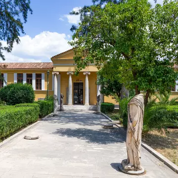 View of the Archaeological Museum of Sparta in Greece.