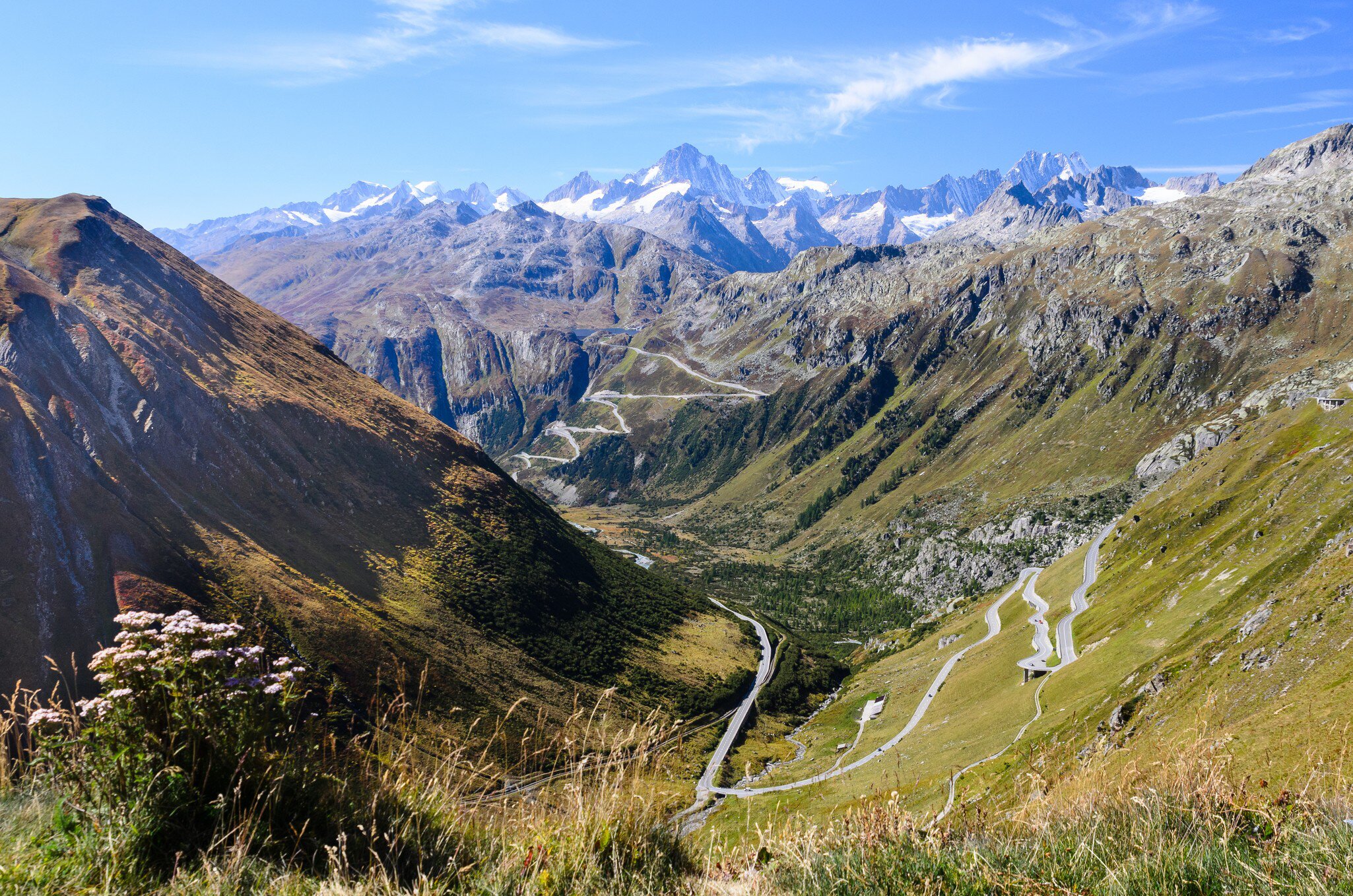 Autumn view from the Furka Pass, Switzerland; Shutterstock ID 499197061;