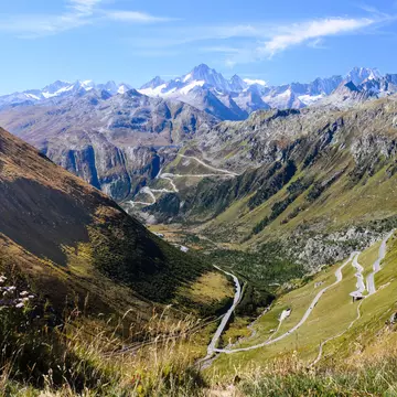 Autumn view from the Furka Pass, Switzerland; Shutterstock ID 499197061;